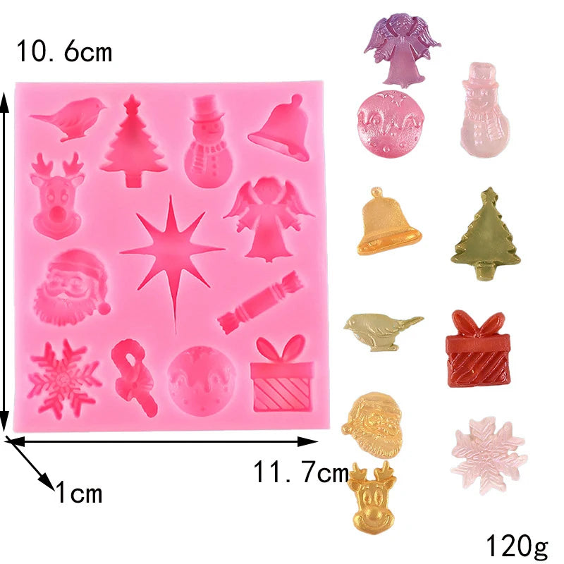 Christmas Colltion Kitchen Ware Dahlia Cooking Tools Chocolate Of Cake Decorating Silicone Mold Baking Fondant Candy Sugar