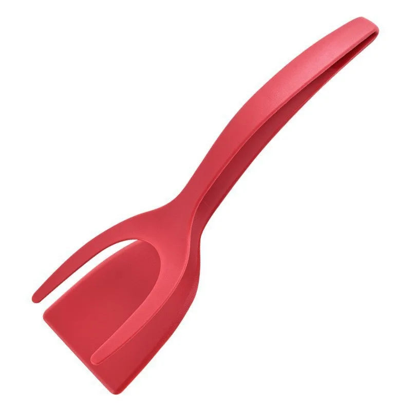 2 in 1 Grip Flip Spatula Clamp Egg Pancake Fish French Toast Omelette Making Non Stick Home Kitchen Cooking Turner Tool
