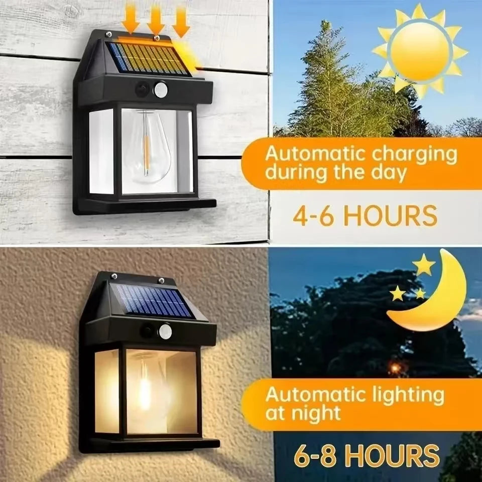 Powerful Outdoor Solar LED Street Light Waterproof Solar Lamp Garden Yard Pathway Wall Decoration External Lighting Fixture