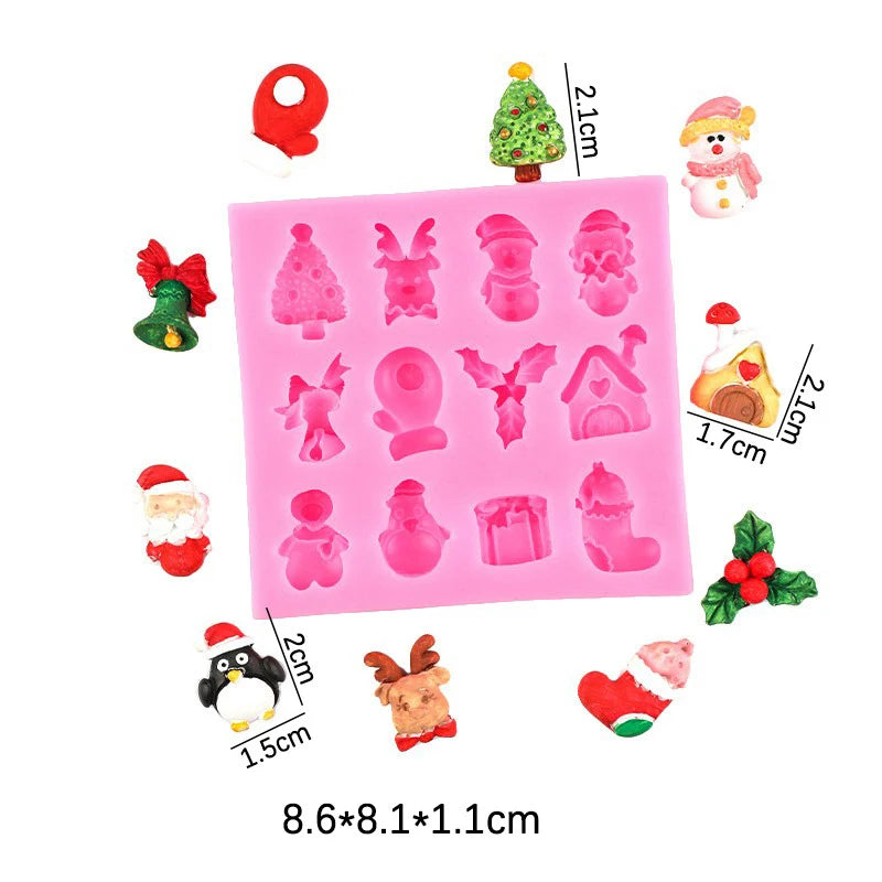 Christmas Colltion Kitchen Ware Dahlia Cooking Tools Chocolate Of Cake Decorating Silicone Mold Baking Fondant Candy Sugar