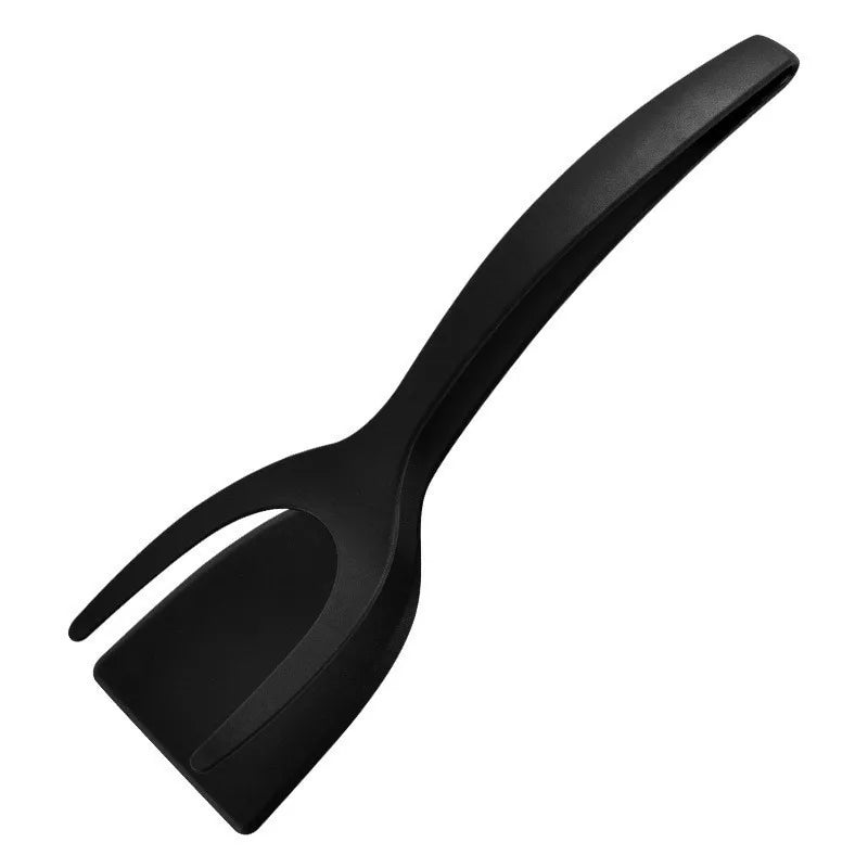 2 in 1 Grip Flip Spatula Clamp Egg Pancake Fish French Toast Omelette Making Non Stick Home Kitchen Cooking Turner Tool