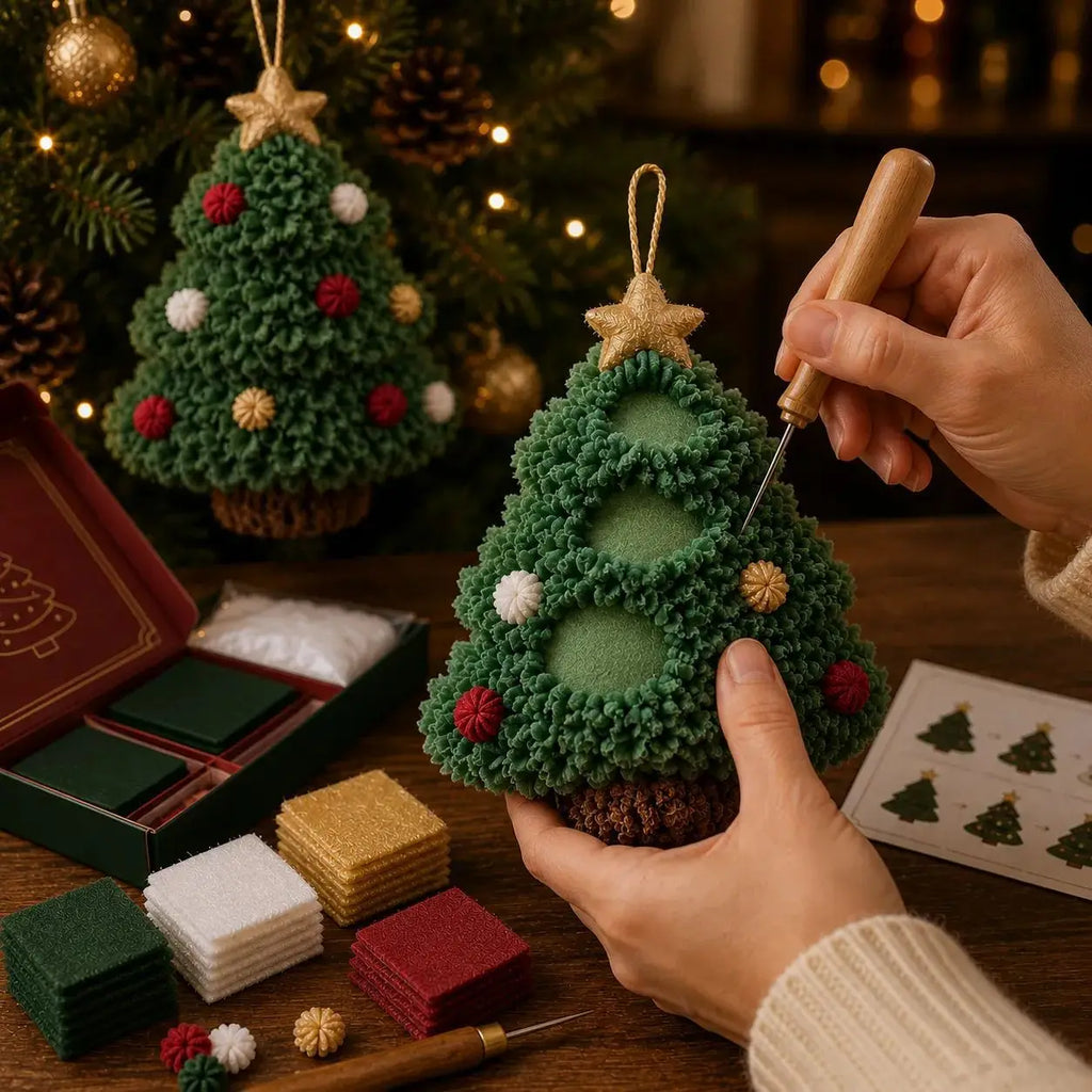 New 3D Fabric Poke Christmas Ornament Kit for Christmas Trees and Soldiers, holiday gifts, home decor ornaments, and pendants