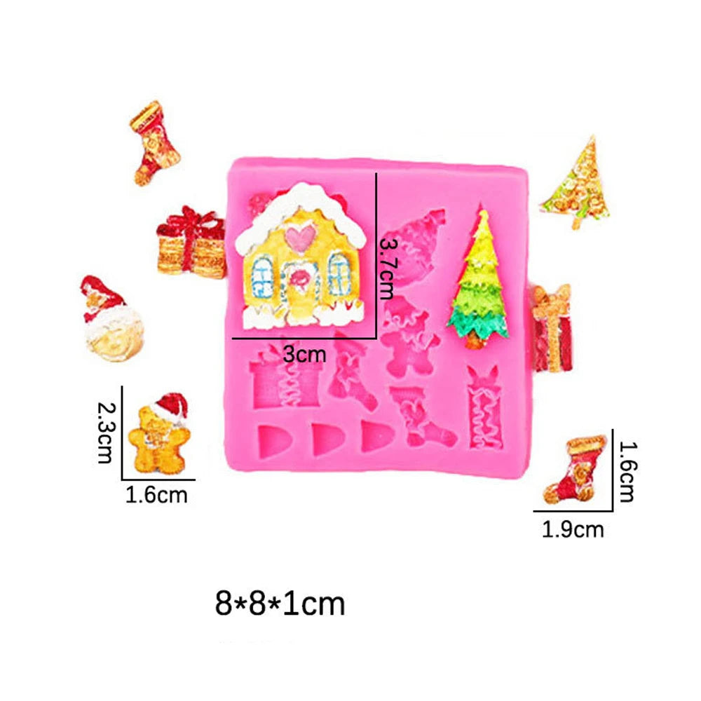 Christmas Colltion Kitchen Ware Dahlia Cooking Tools Chocolate Of Cake Decorating Silicone Mold Baking Fondant Candy Sugar