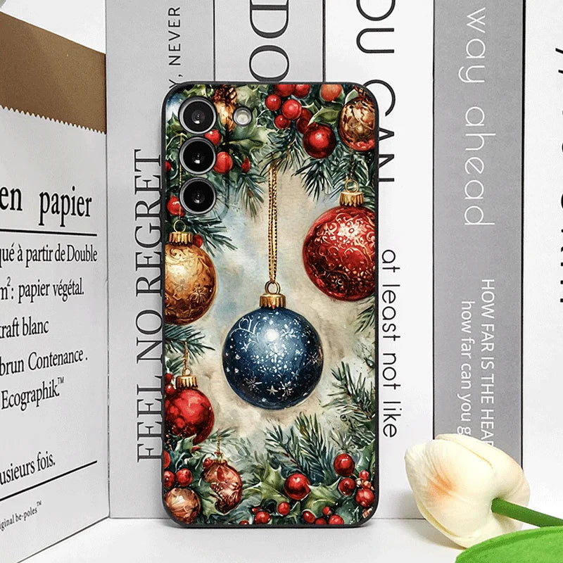 Christmas Decorations Bookshelf Book Print Phone Case for Honor Huawei 200 100 PRO 80 90 70 Lite X9 X8 Magic 7 6 5Pro Soft Cover