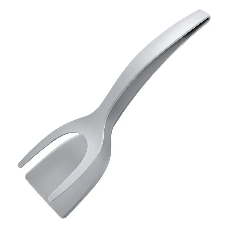 2 in 1 Grip Flip Spatula Clamp Egg Pancake Fish French Toast Omelette Making Non Stick Home Kitchen Cooking Turner Tool