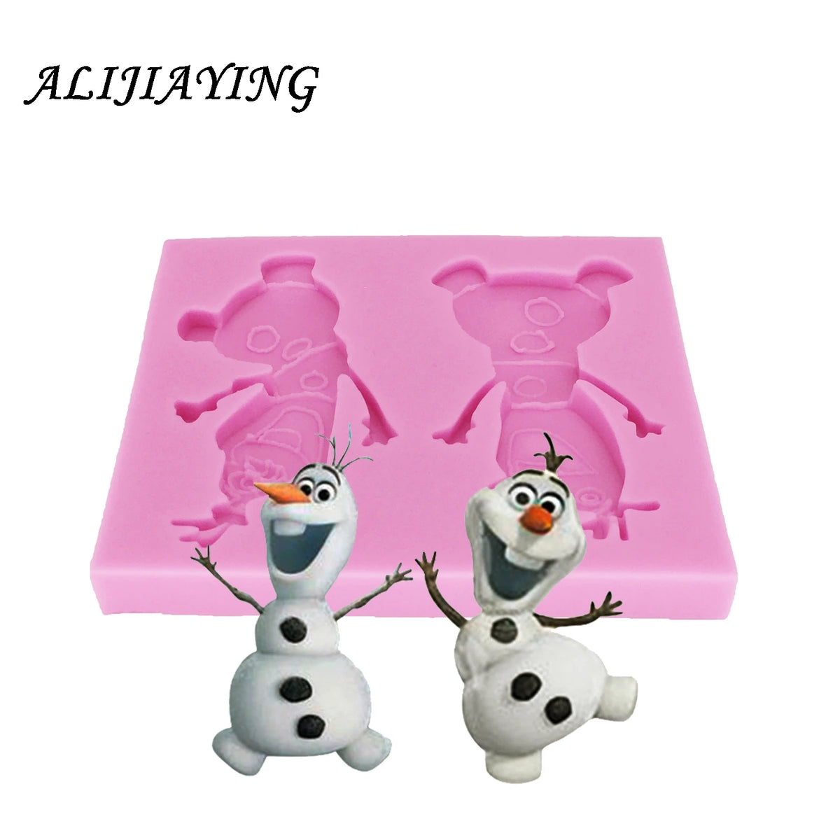 1Pcs DIY Christmas snowman Silicone Mold Frozen Fondant Cake Wedding Party Decorating Tools Kitchen Bakeware Cooking Tools D0165