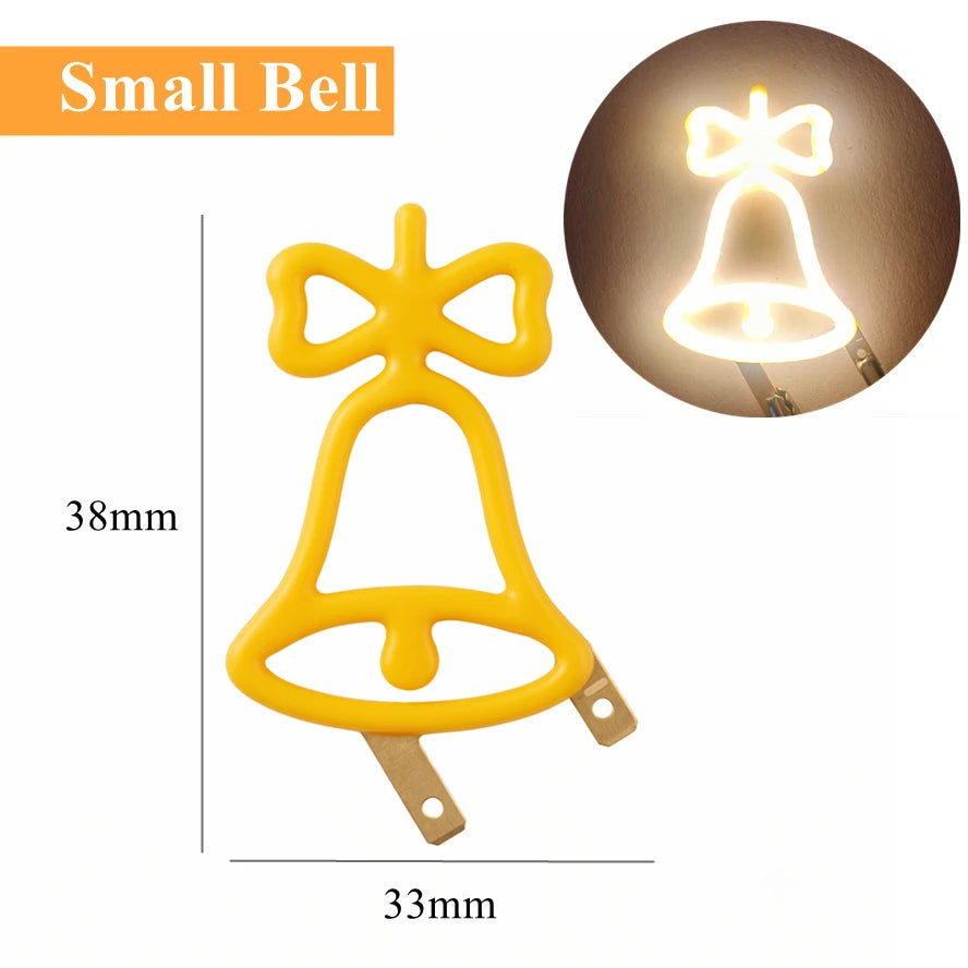 Christmas Decoration LED Neon Sign Light Deer Head LED Lamp Christmas Hat Elk Tree Snowflake Decor Room Wall Shop Window Hang