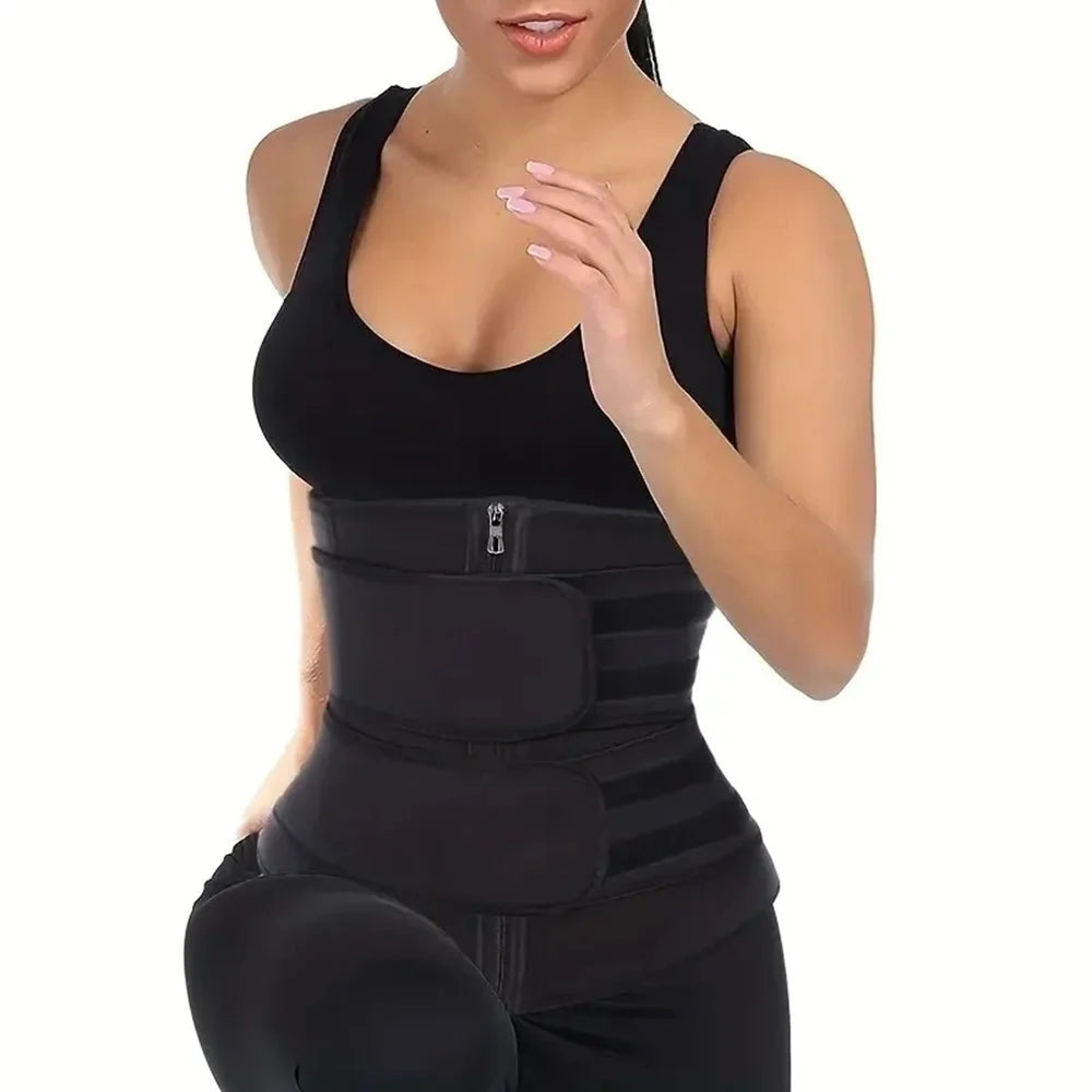 Women Waist Trainer Cincher Corset Tummy Control Workout Sweat Band Slimmer Belly Belt Weight Loss Sports Girdle