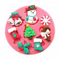 Kitchen Ware Snowflake Snowman Christmas Sock Bells Cooking Tools Cake Decorating Silicone Mold For Baking Fondant Sugar Craft