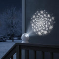 Christmas Snowflake LED Projector Lamp 360 Rotating Base Replaceable Lenses for Wedding Event Ambient Decor