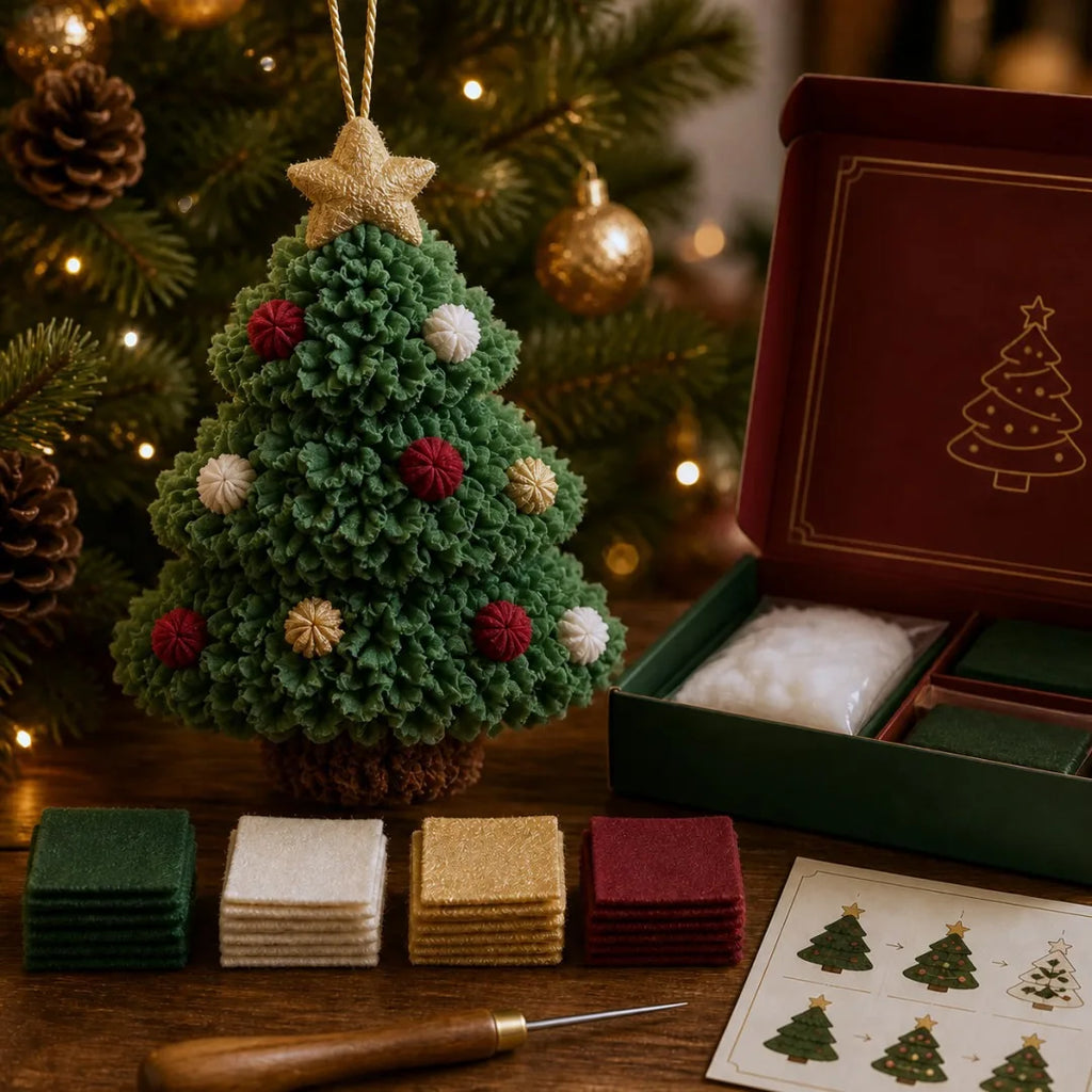 New 3D Fabric Poke Christmas Ornament Kit for Christmas Trees and Soldiers, holiday gifts, home decor ornaments, and pendants