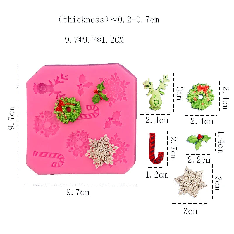 Christmas Colltion Kitchen Ware Dahlia Cooking Tools Chocolate Of Cake Decorating Silicone Mold Baking Fondant Candy Sugar