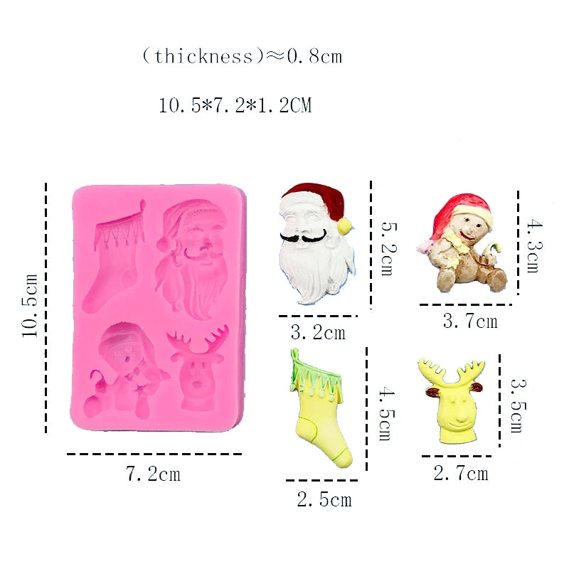 Christmas Colltion Kitchen Ware Dahlia Cooking Tools Chocolate Of Cake Decorating Silicone Mold Baking Fondant Candy Sugar