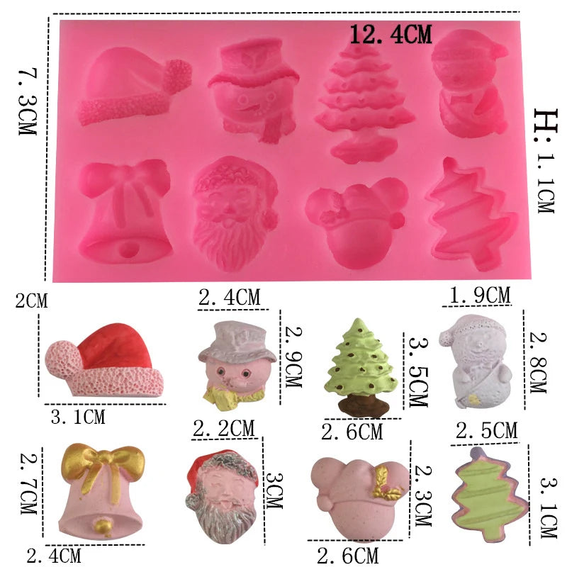 Christmas Colltion Kitchen Ware Dahlia Cooking Tools Chocolate Of Cake Decorating Silicone Mold Baking Fondant Candy Sugar