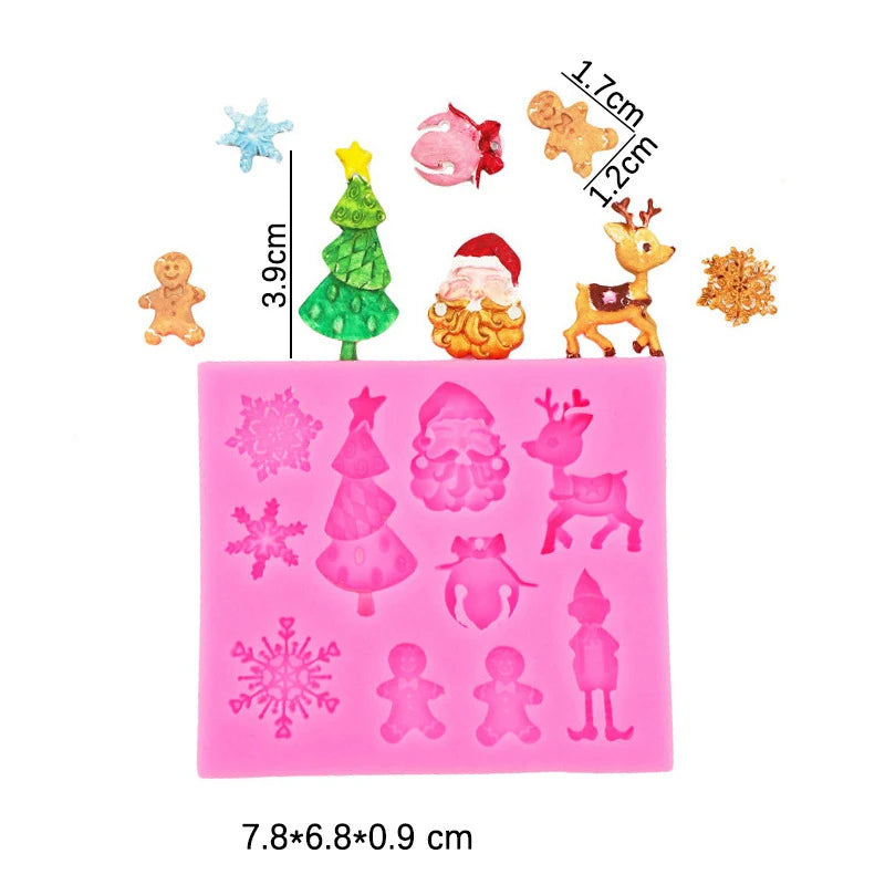 Christmas Colltion Kitchen Ware Dahlia Cooking Tools Chocolate Of Cake Decorating Silicone Mold Baking Fondant Candy Sugar