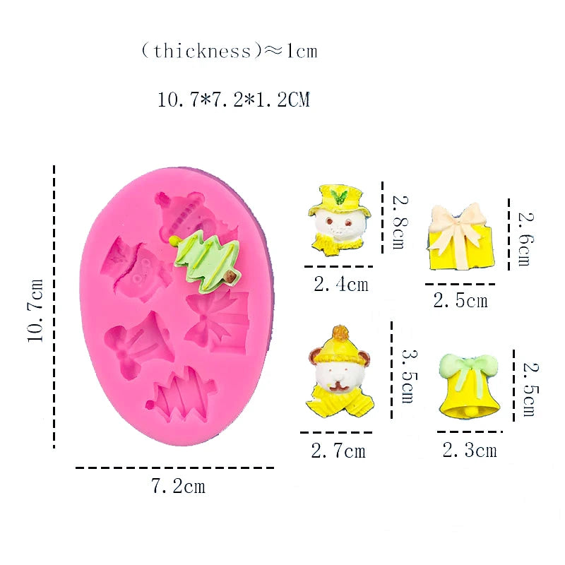 Christmas Colltion Kitchen Ware Dahlia Cooking Tools Chocolate Of Cake Decorating Silicone Mold Baking Fondant Candy Sugar