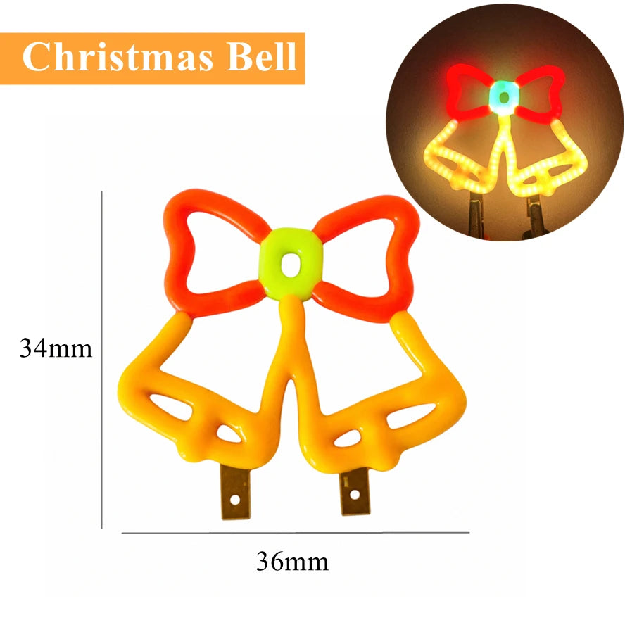 Christmas Decoration LED Neon Sign Light Deer Head LED Lamp Christmas Hat Elk Tree Snowflake Decor Room Wall Shop Window Hang