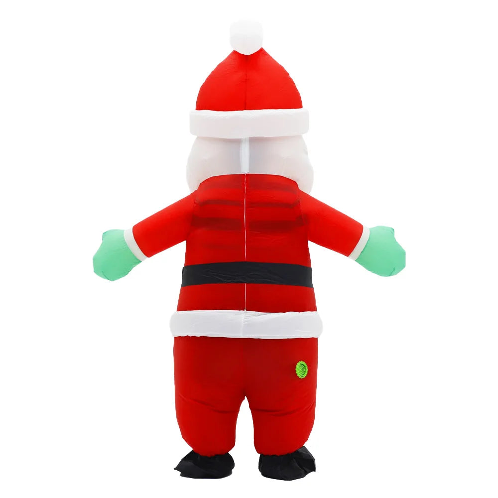 Christmas Funny Inflatable Costumes Gingerbread Man Santa Claus Elf Snowman Tree Penguin Adult  Halloween Carnival Party