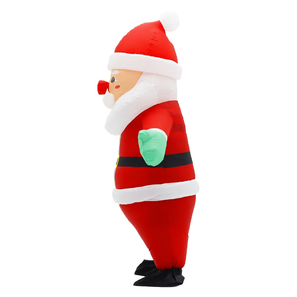 Christmas Funny Inflatable Costumes Gingerbread Man Santa Claus Elf Snowman Tree Penguin Adult  Halloween Carnival Party