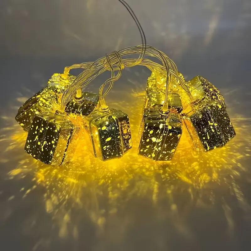 Christmas Decorative String Lights 1.5M 10LED Warm White 2AA Battery Operated LED Lights Merry Christmas Holiday Decor